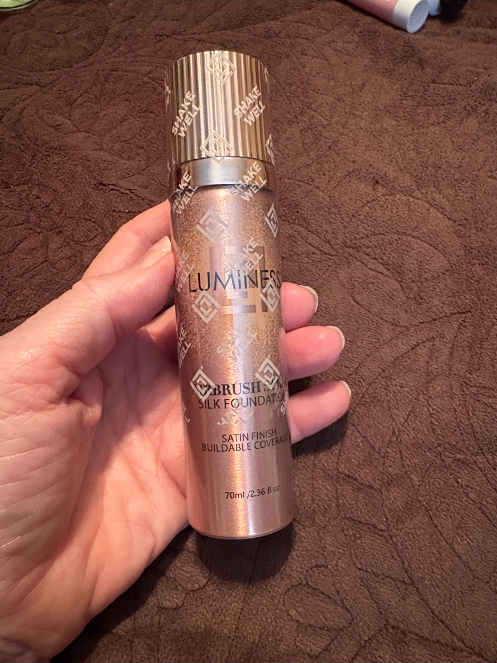 NWT Luminess Airbrush Spray Silk Foundation - Medium Tan, 2.36 oz.